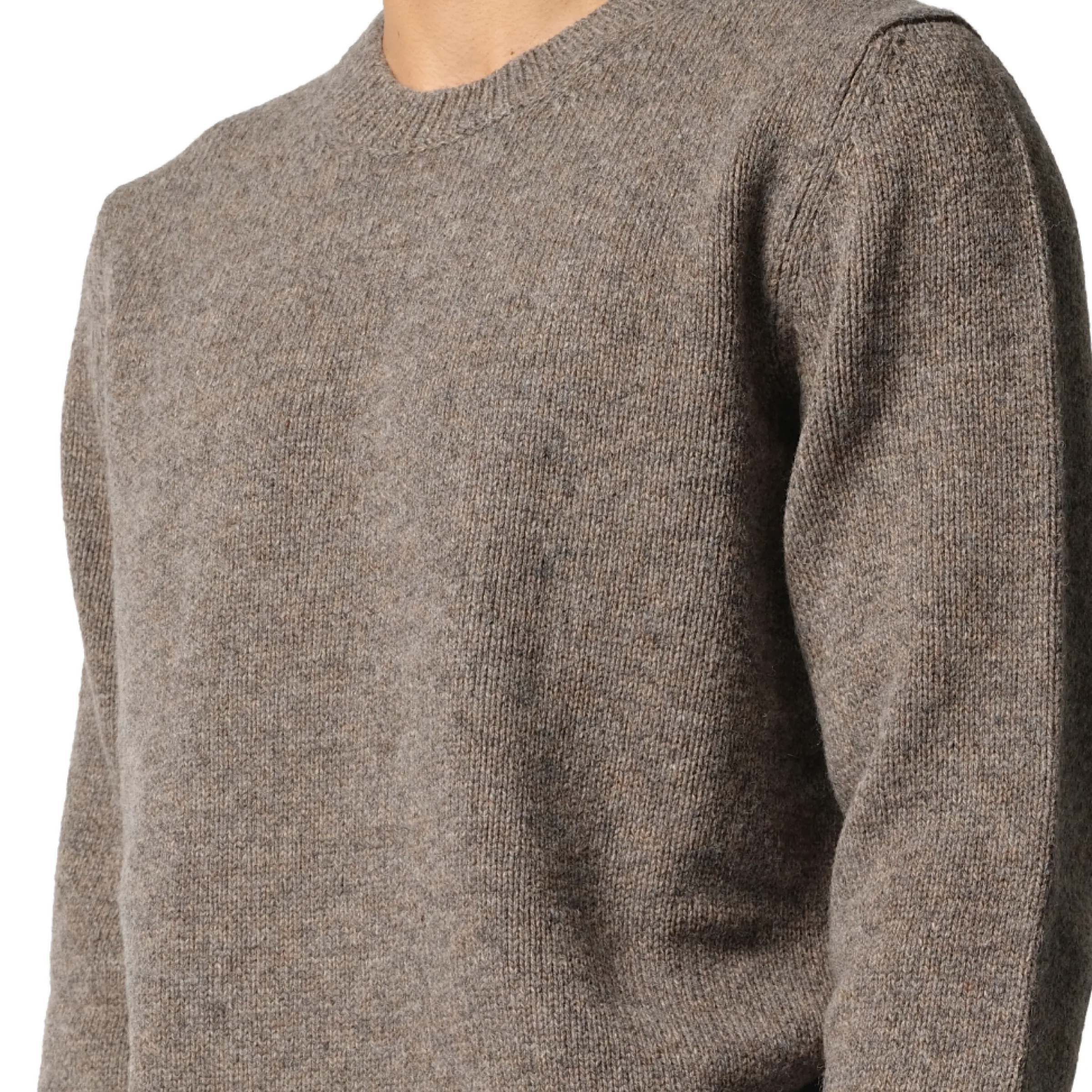 Wool Knit Sweater in Grey/Brown sold by MARAIS product image thumbnail 3