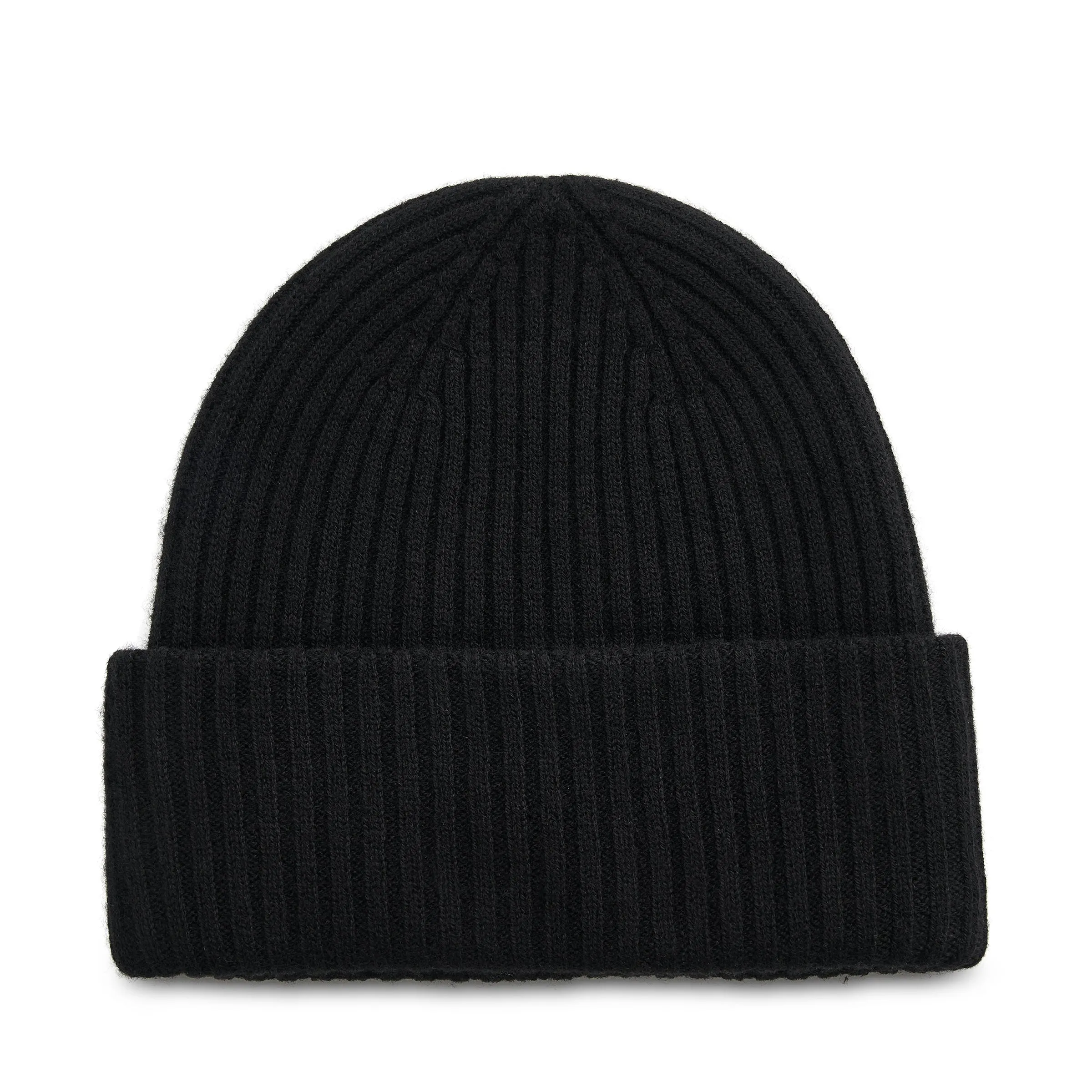 Logo Patched Knit Beanie in Black sold by MARAIS product image thumbnail 2