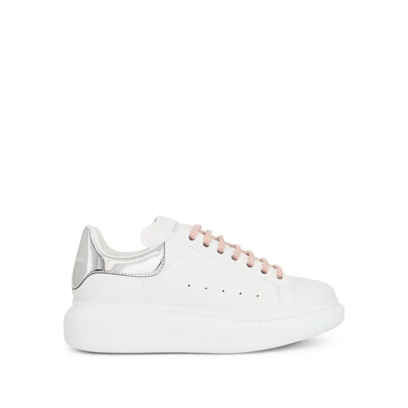 Larry Oversized Sneaker in White/Silver sold by MARAIS