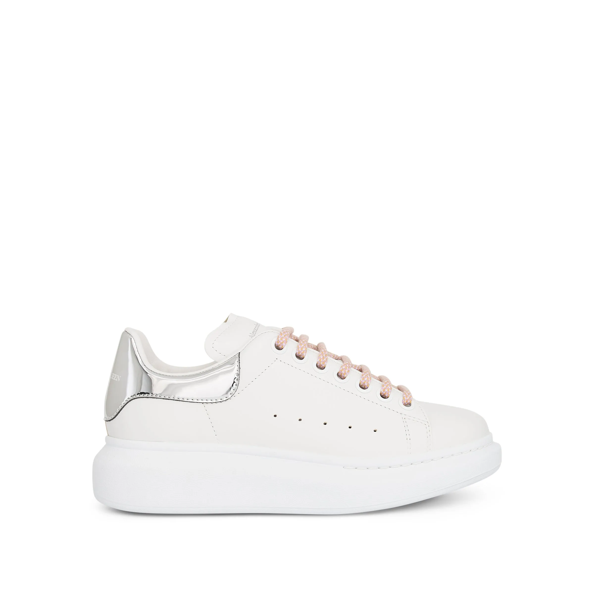 Larry Oversized Sneaker in White/Silver sold by MARAIS