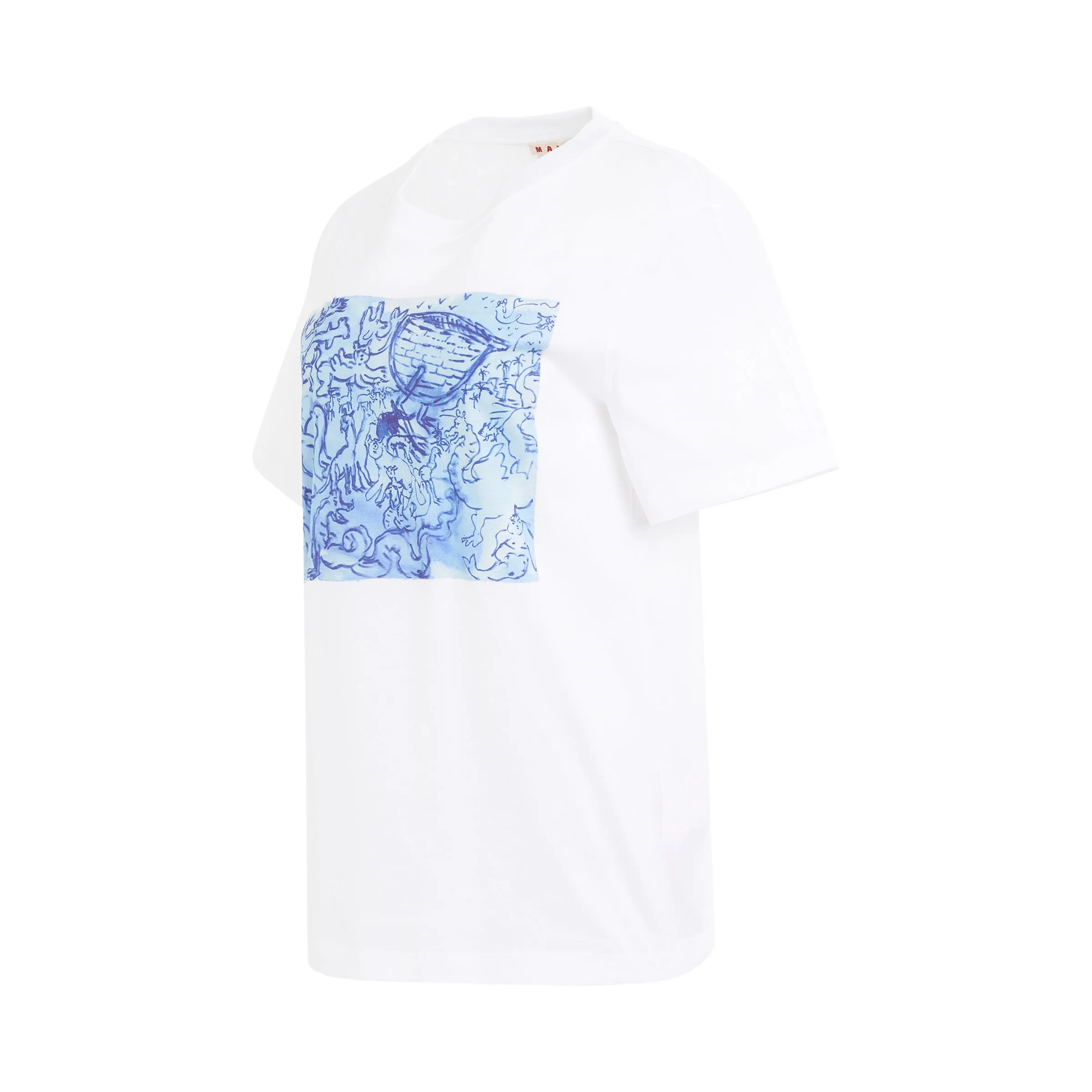 Print T-Shirt in Lily White sold by MARAIS product image thumbnail 2