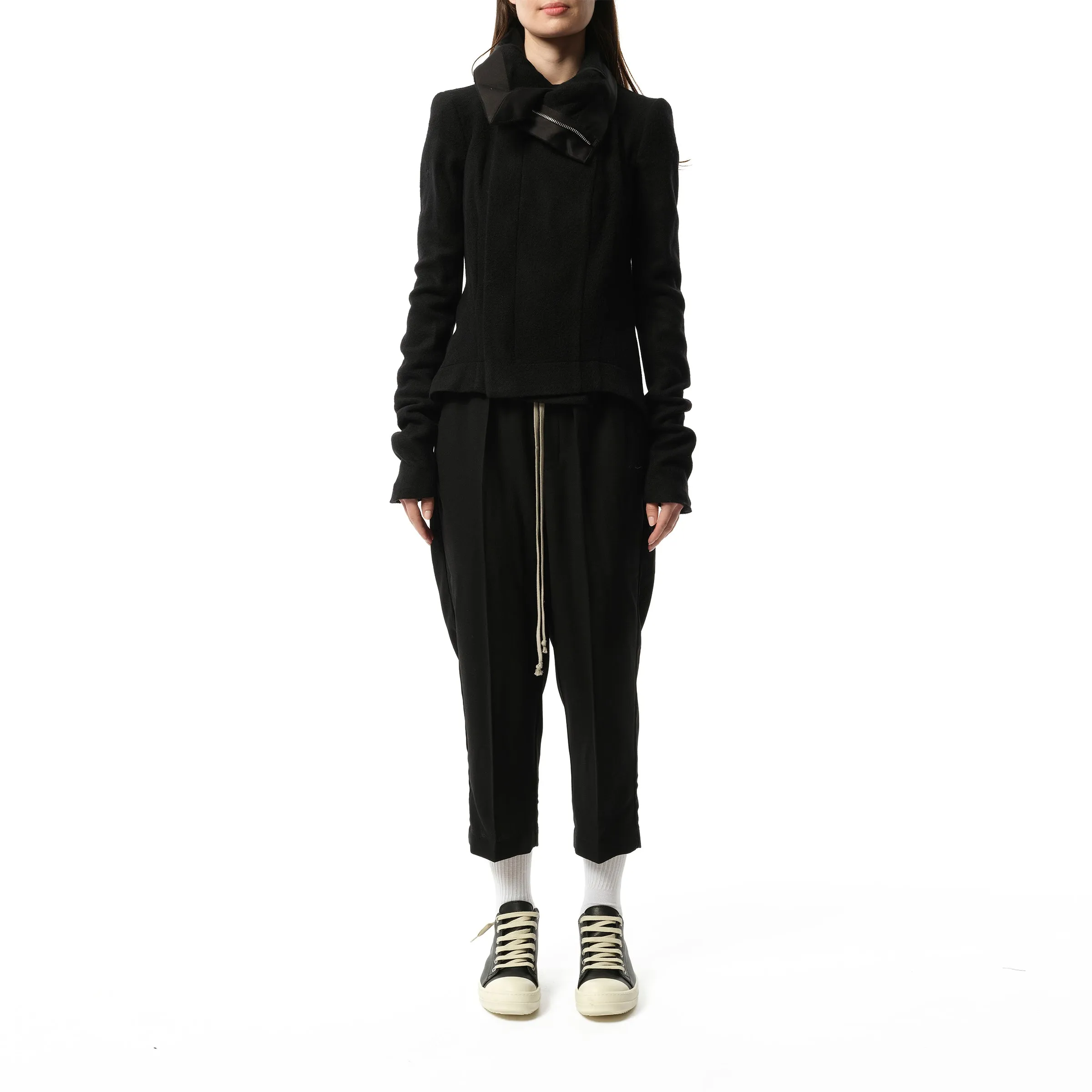 Naska Biker Wool Jacket in Black sold by MARAIS product image thumbnail 4