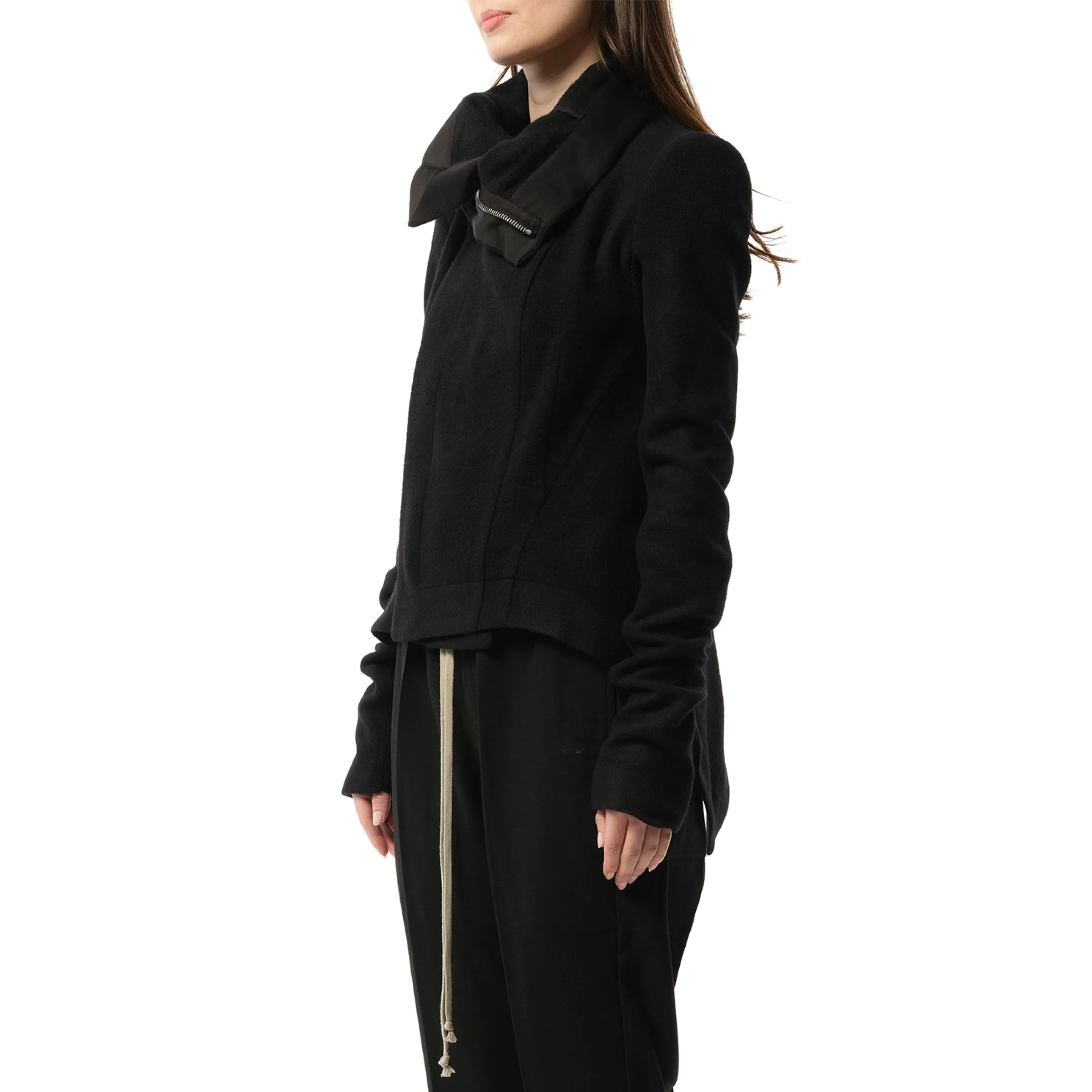 Naska Biker Wool Jacket in Black sold by MARAIS product image thumbnail 5
