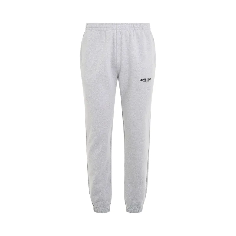 New Represent Owners Club Sweatpants in Ash Grey/Black sold by MARAIS