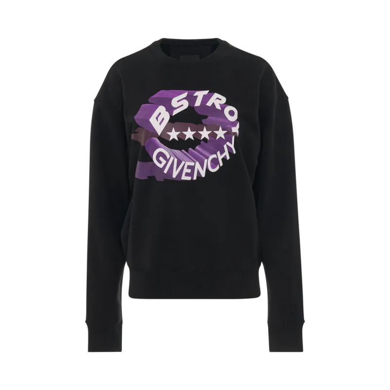 BSTROY Circle Logo Sweatshirt in Black sold by MARAIS