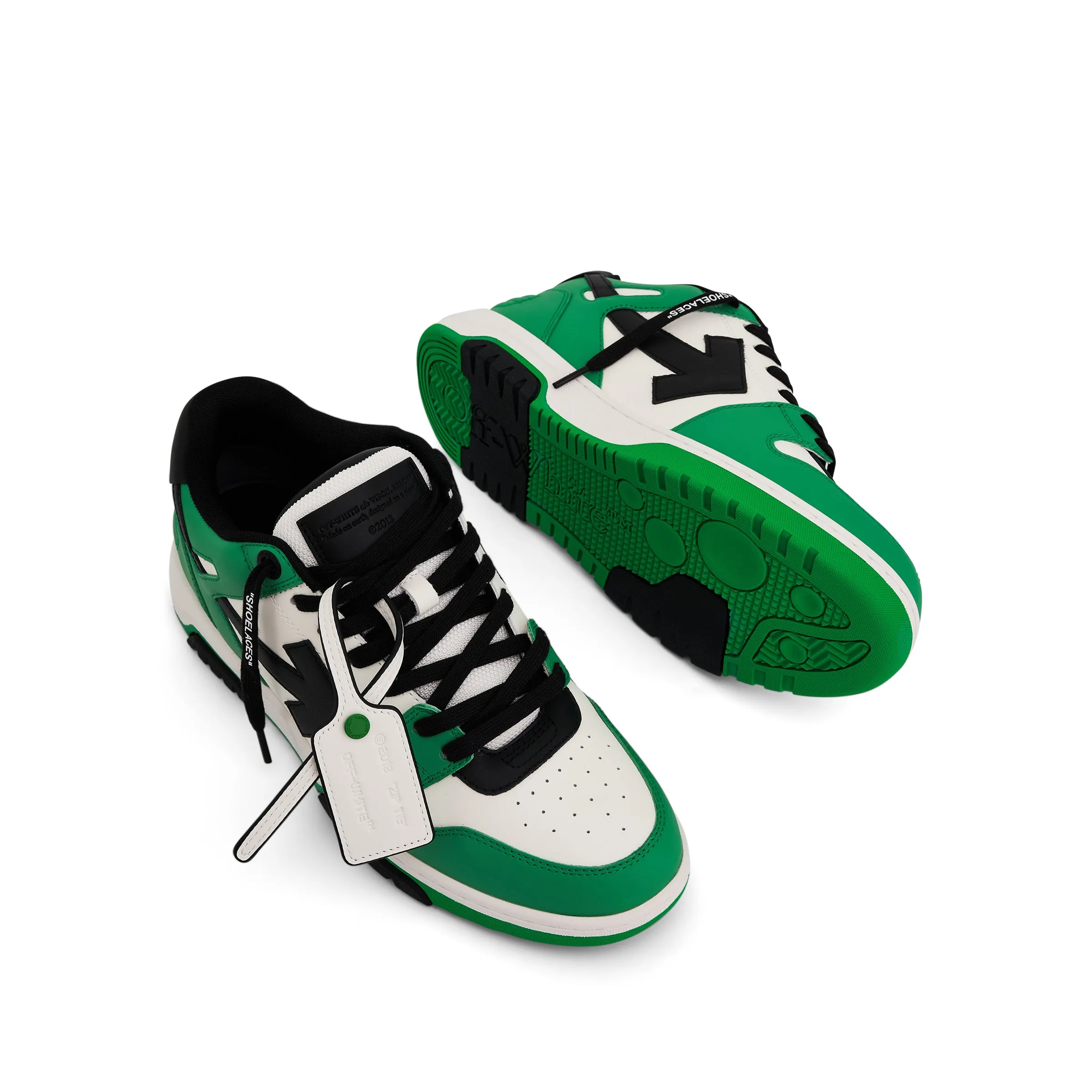 Out of Office Calf Leather Sneaker Green/Black sold by MARAIS product image thumbnail 4