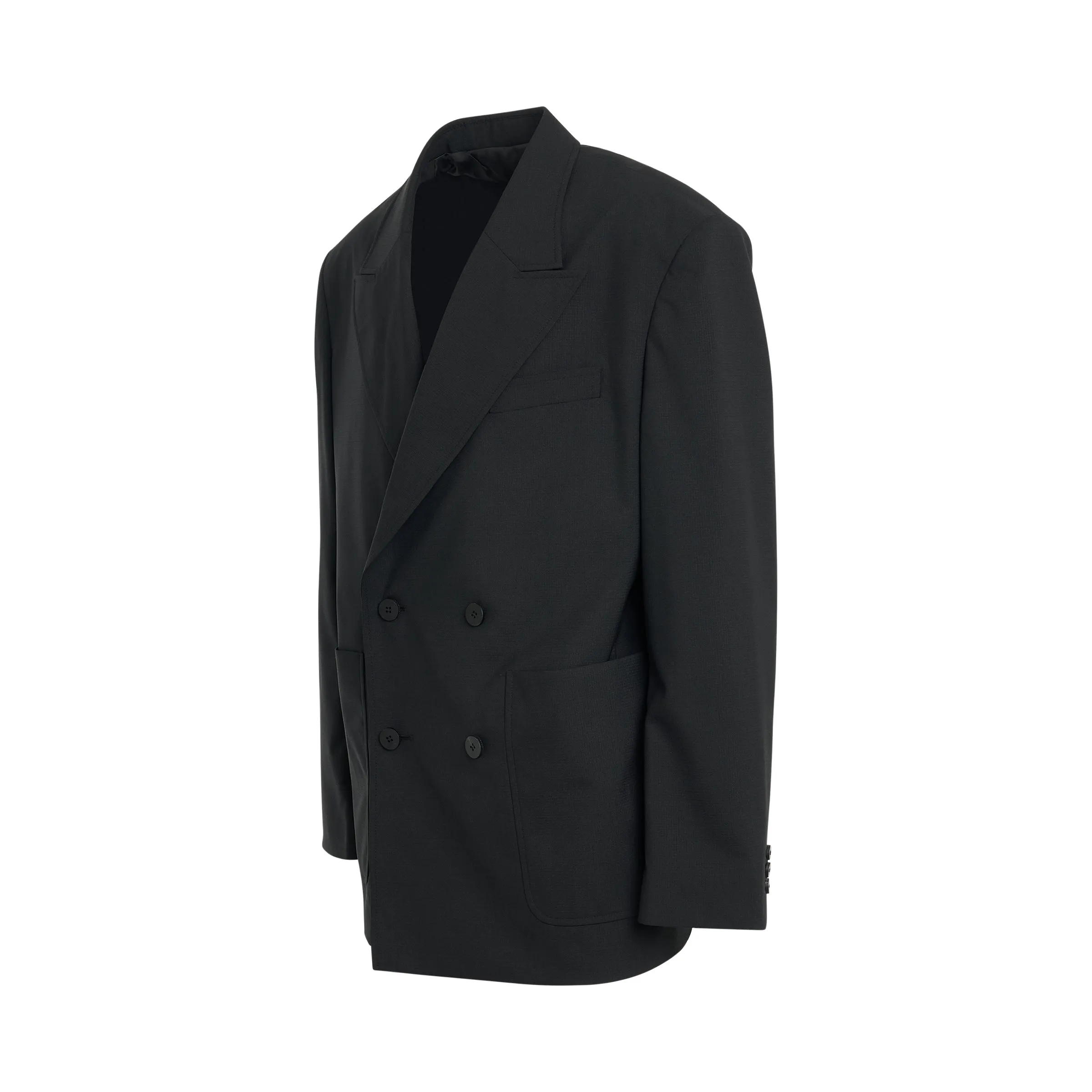 Wool Oversized Blazer in Black sold by MARAIS product image thumbnail 2