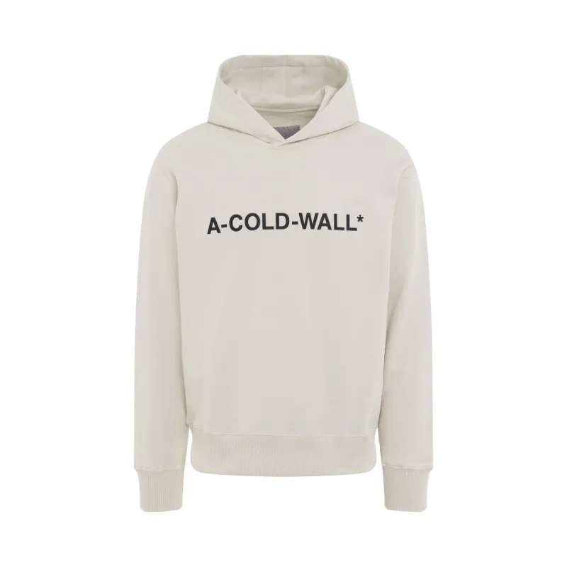 Essential Logo Cotton Hoodie in Bone sold by MARAIS