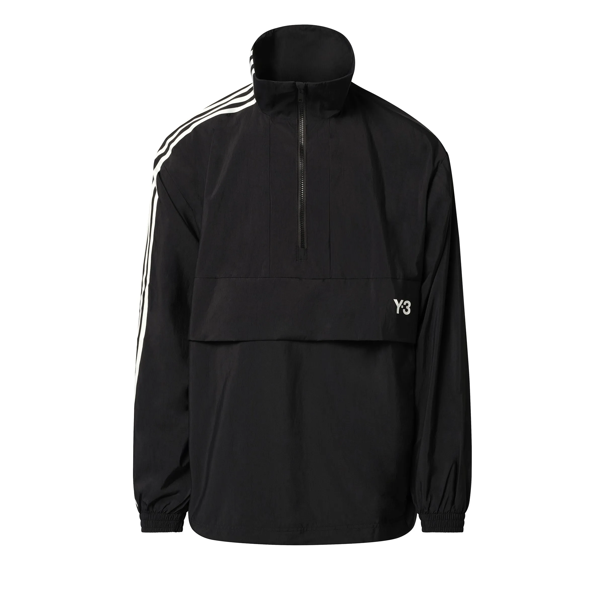 3 Stripe Nylon Anorak in Black sold by MARAIS product image thumbnail 2