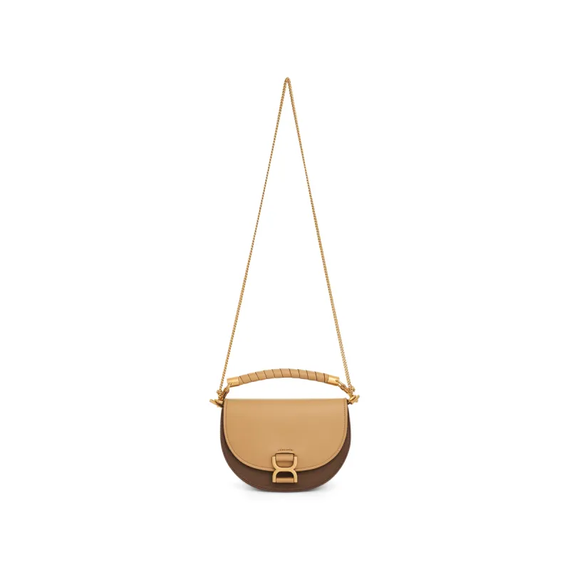 Marcie Leather Crossbody Bag in Creamy Brown sold by MARAIS