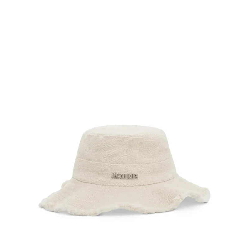 Artichaut Frayed Hat in Off White sold by MARAIS