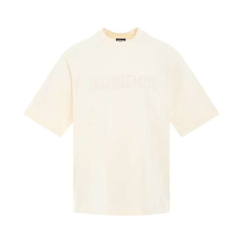 Typo Logo T-Shirt in Light Beige sold by MARAIS