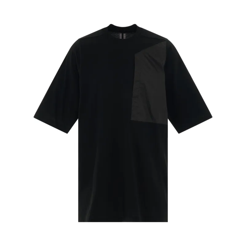Crewneck Pocket Knit T-Shirt in Black sold by MARAIS