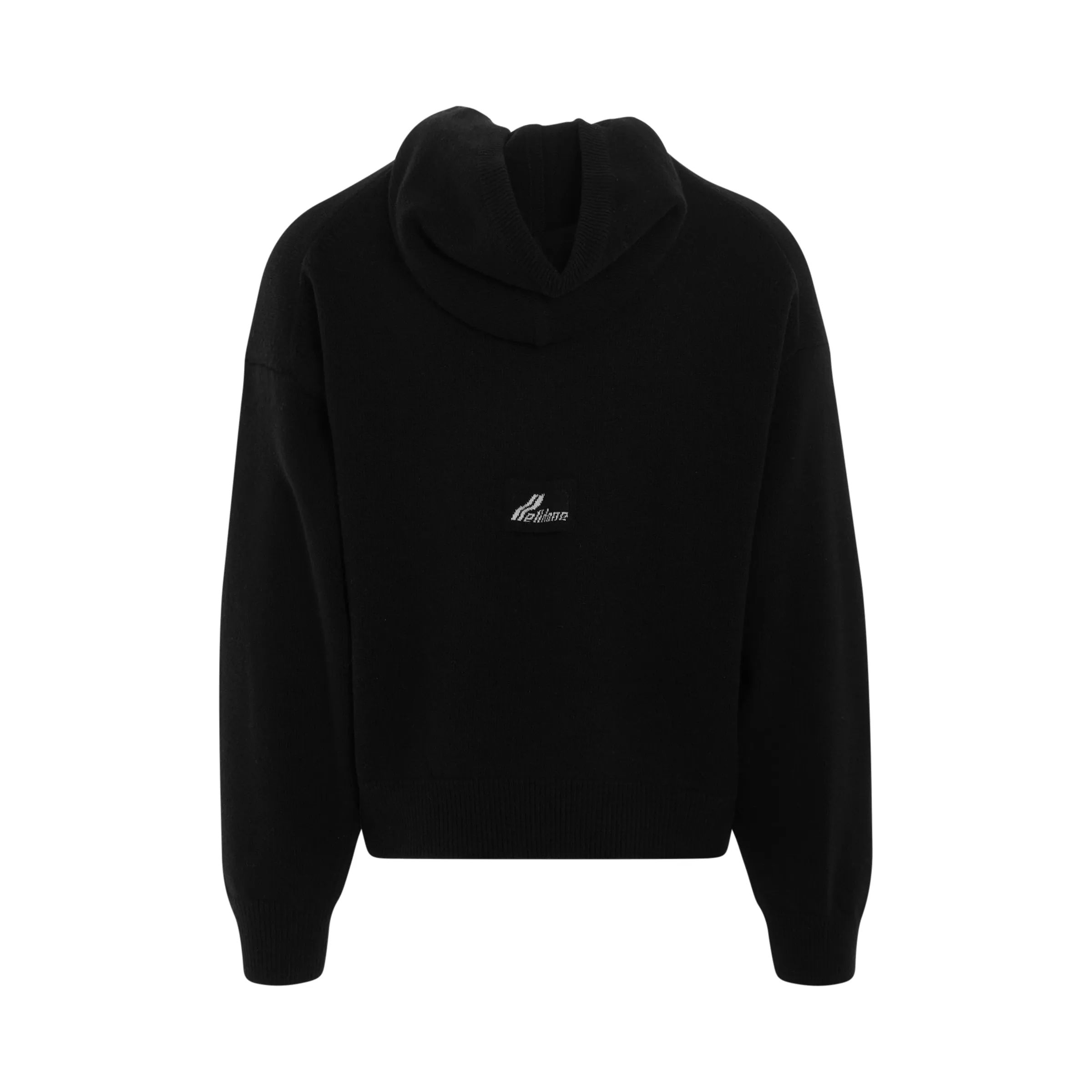 Oversized Basic Knit Hoodie in Black sold by MARAIS product image thumbnail 4