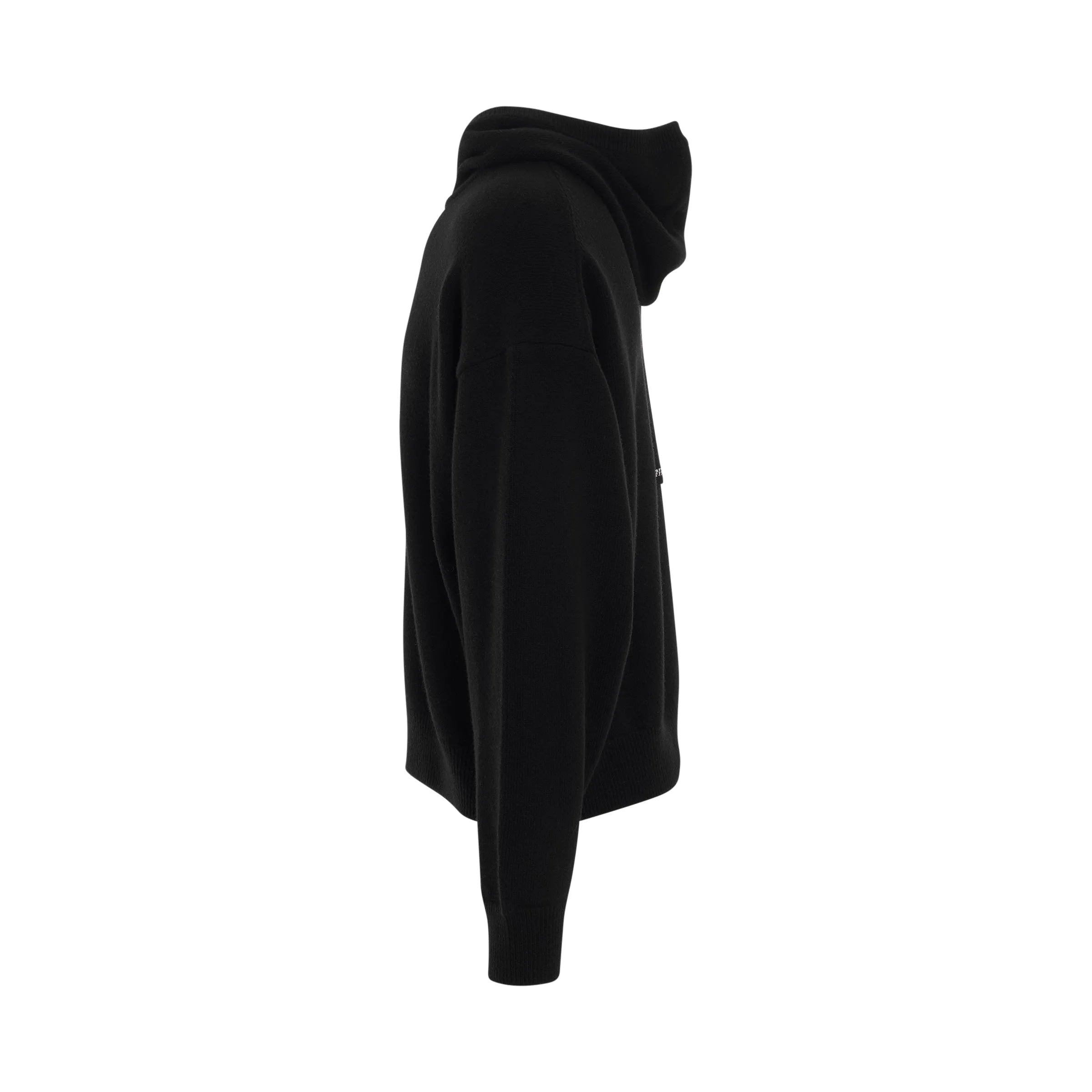 Oversized Basic Knit Hoodie in Black sold by MARAIS product image thumbnail 3