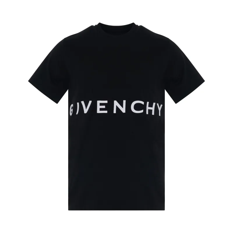 4G Logo Slim Fit T-Shirt in Black sold by MARAIS