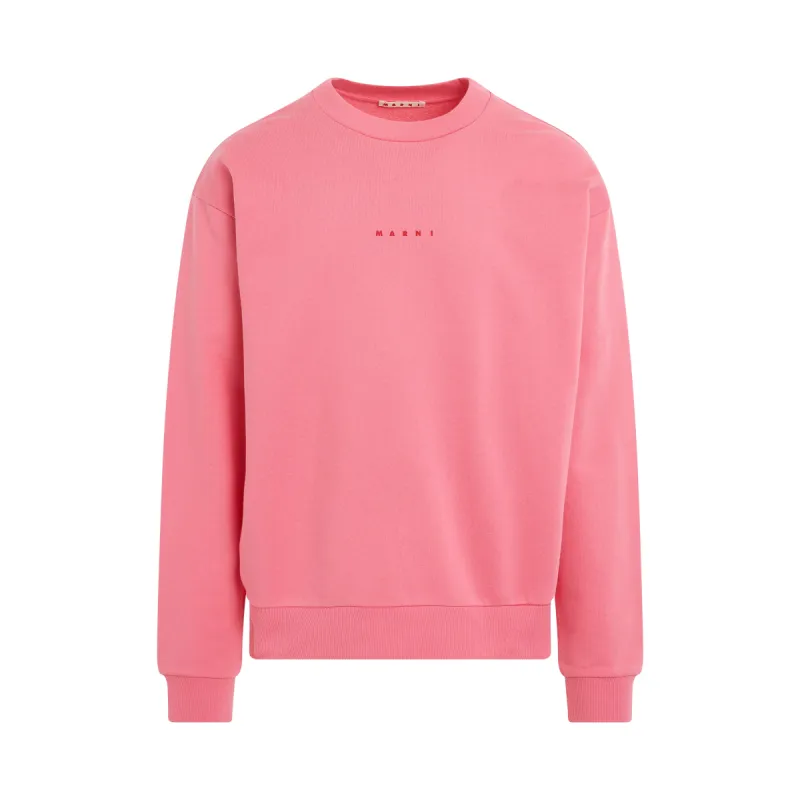 Classic Chest Logo Sweatshirt in Pink Candy sold by MARAIS