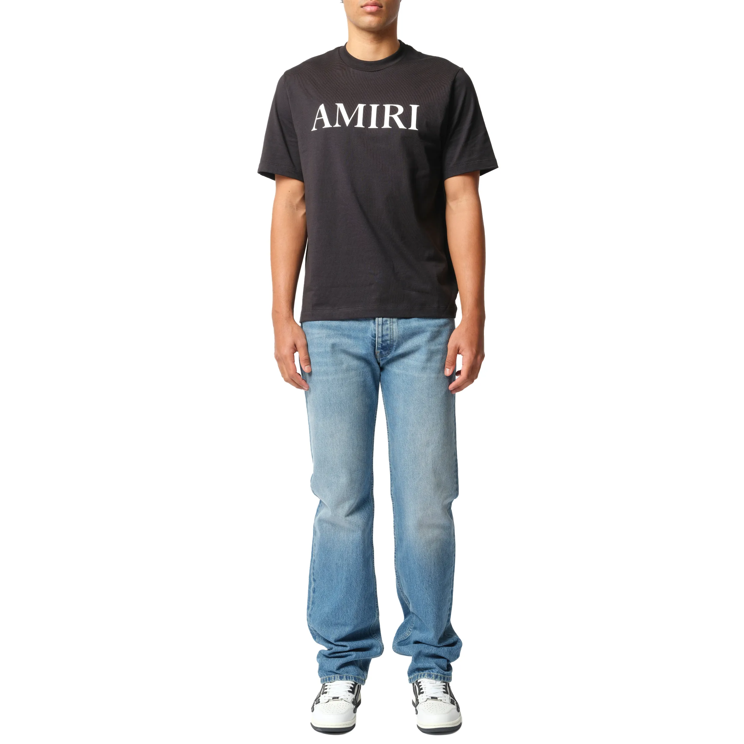 Amiri Core Logo T-Shirt in Black/White sold by MARAIS product image thumbnail 4