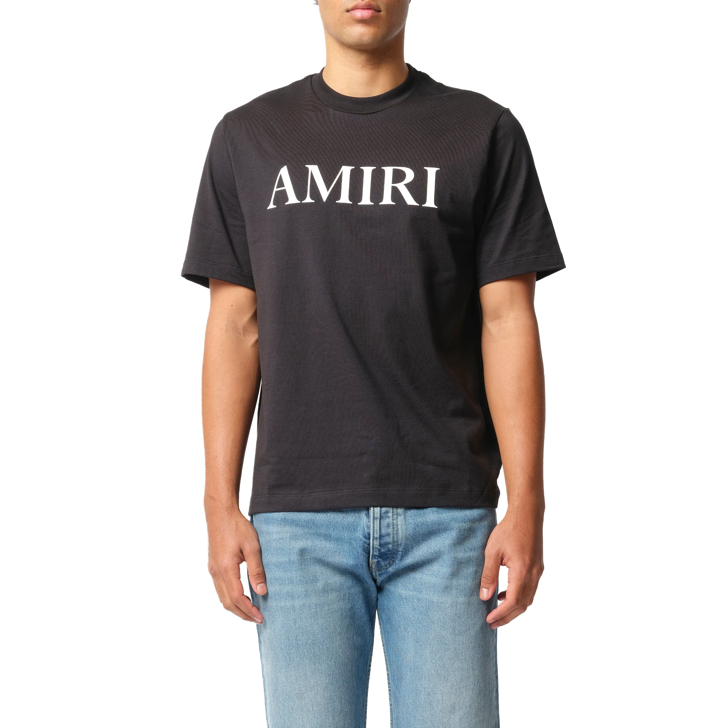 Amiri Core Logo T-Shirt in Black/White sold by MARAIS