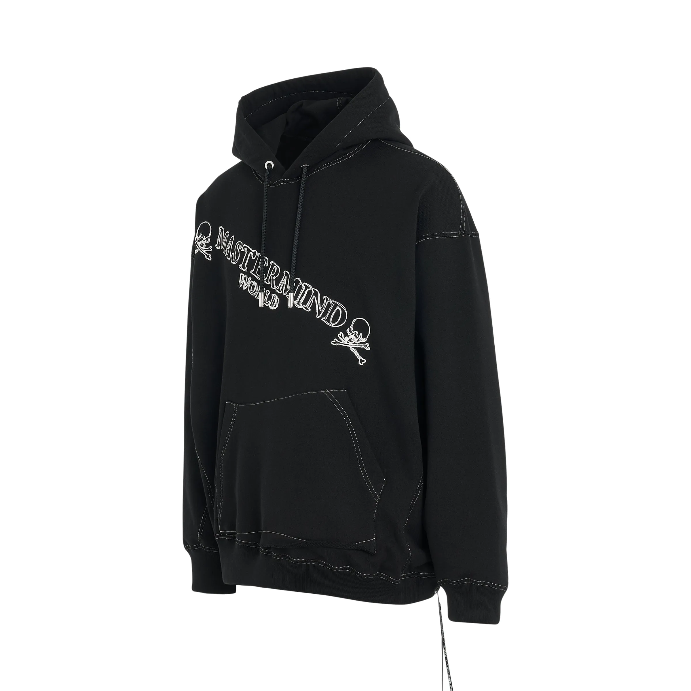Handwriting Boxy Fit Hoodie in Black sold by MARAIS product image thumbnail 2