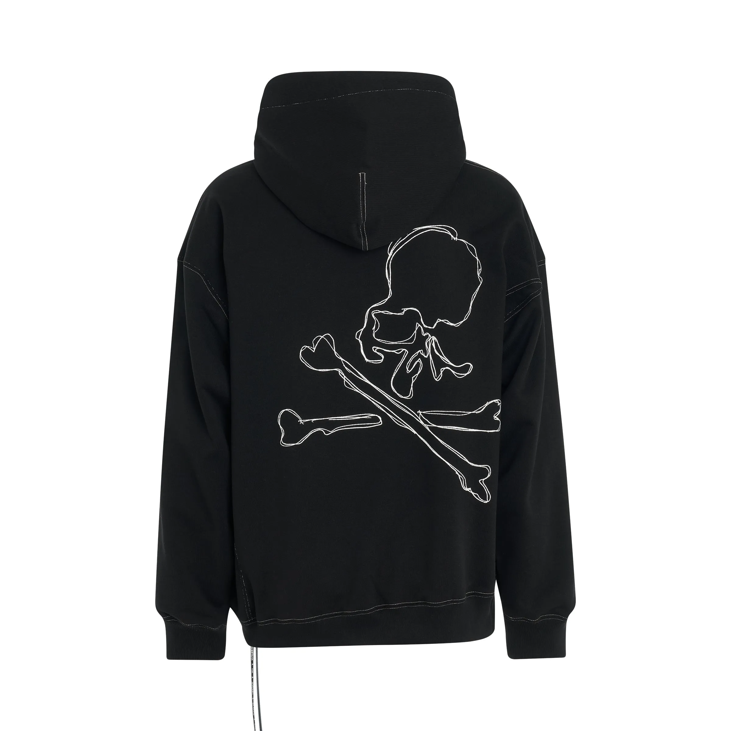 Handwriting Boxy Fit Hoodie in Black sold by MARAIS product image thumbnail 4