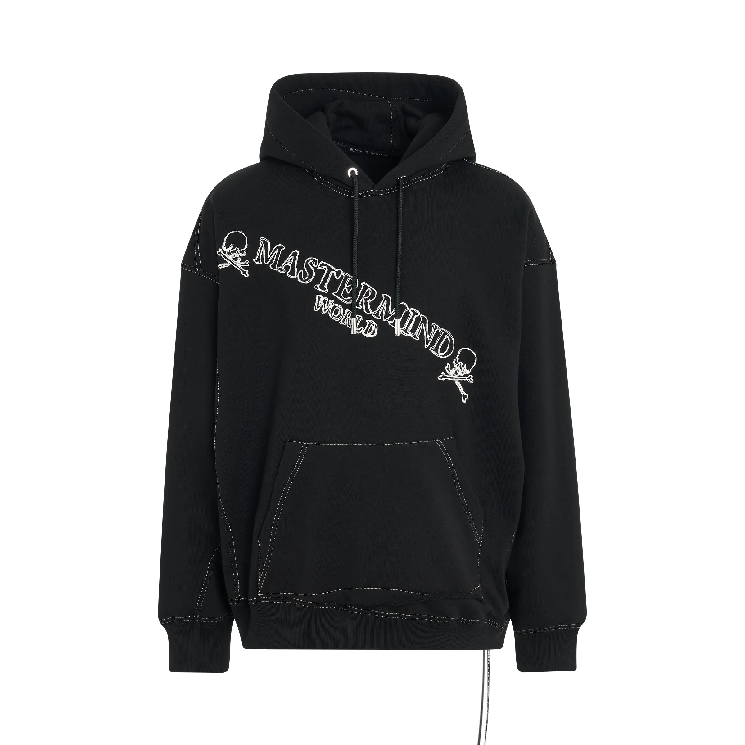 Handwriting Boxy Fit Hoodie in Black sold by MARAIS