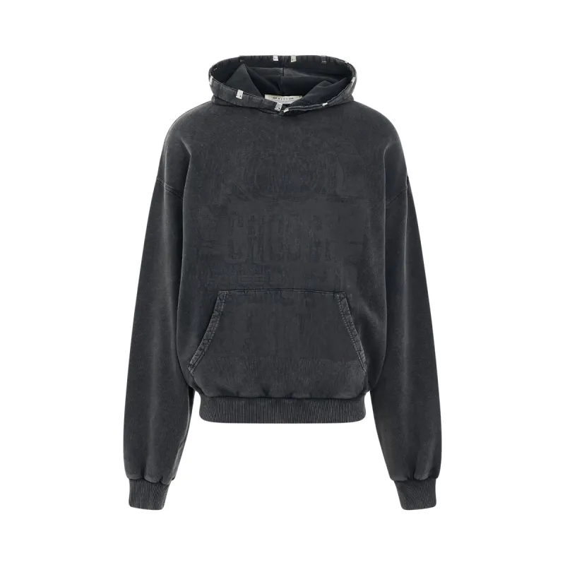 Oversized Mark Flood Hoodie in Black made by MARAIS