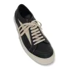 Vintage Leather Sneakers in Black/Milk sold by MARAIS