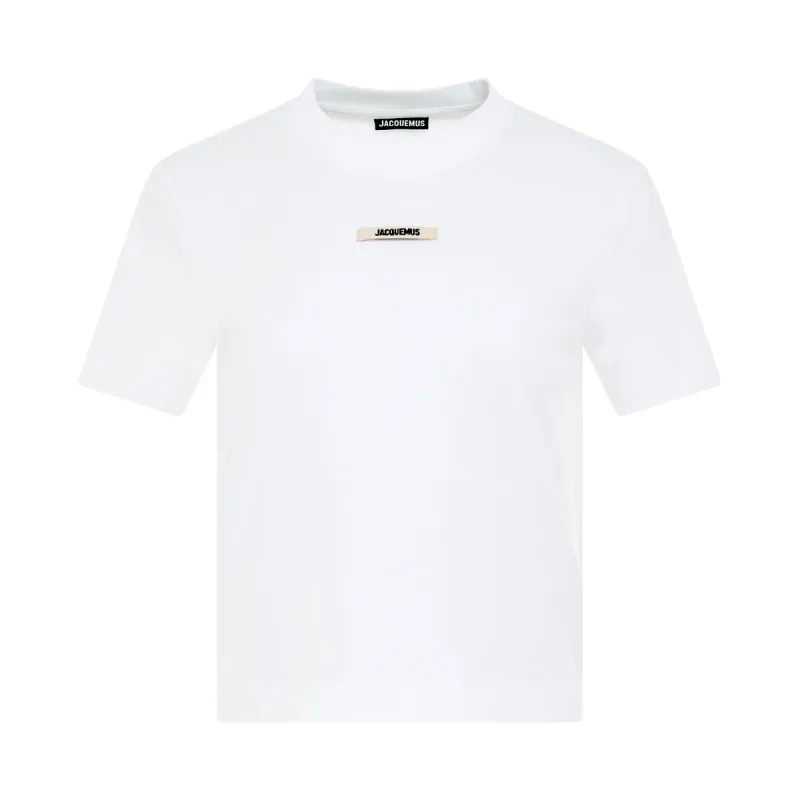 Gros Grain Logo T-Shirt in White sold by MARAIS