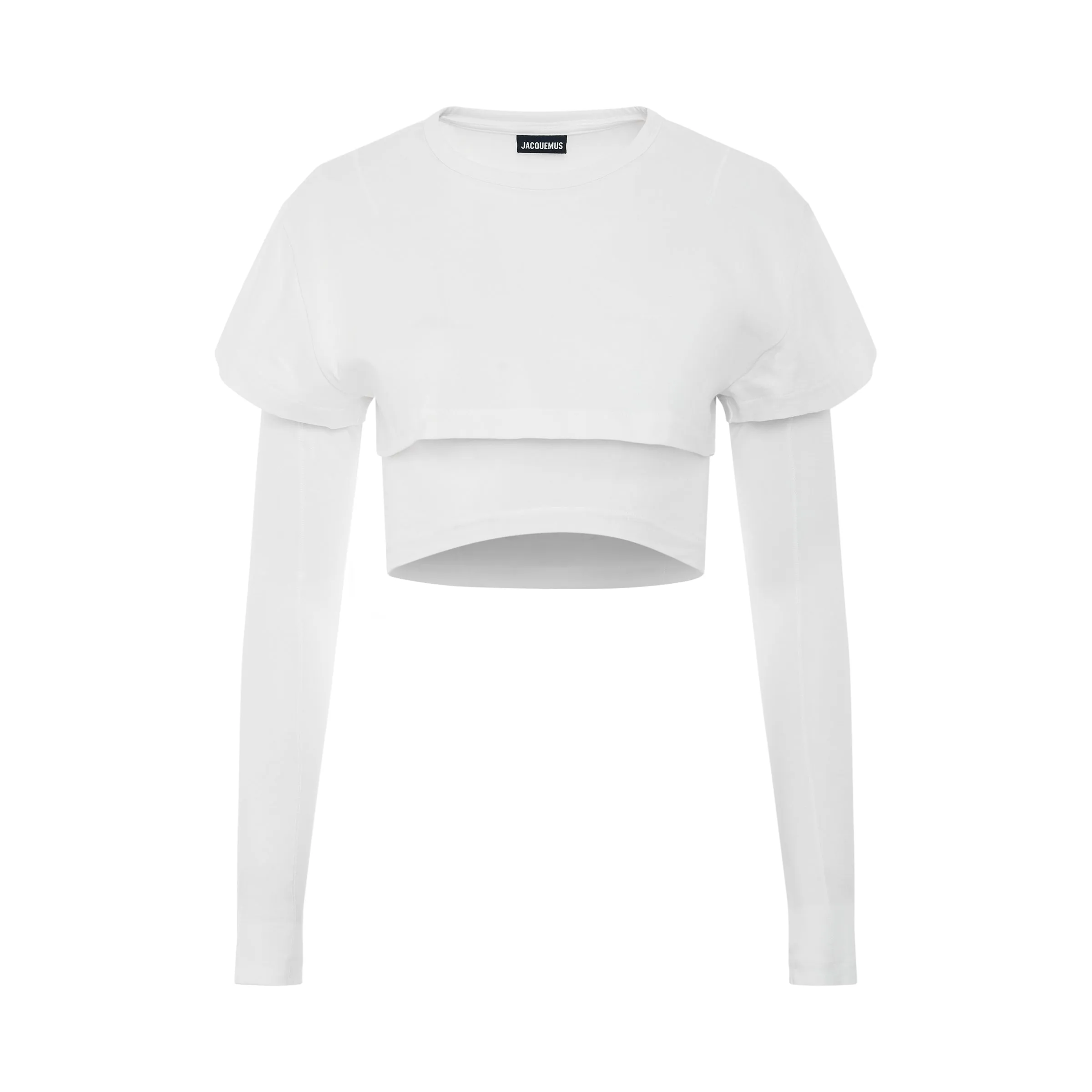 Layered Crop Top in White sold by MARAIS