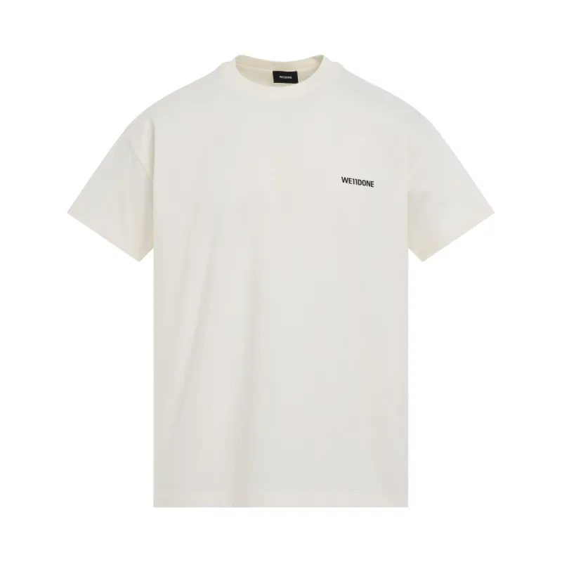 Cotton Mini Logo T-Shirt in Ivory sold by MARAIS