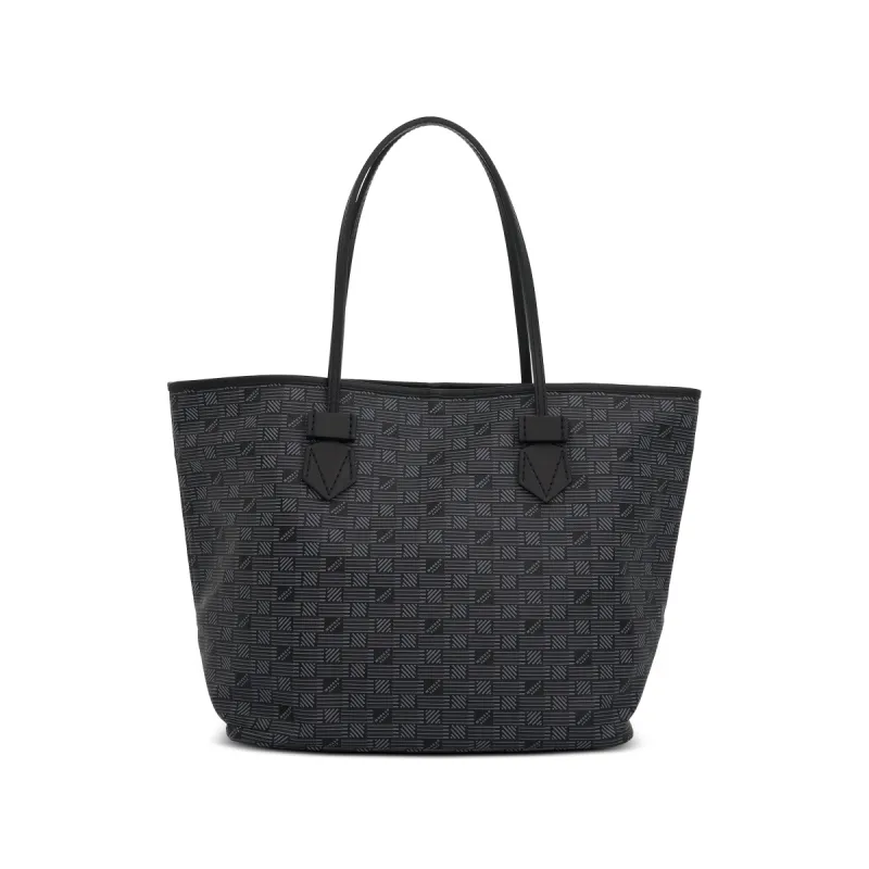 Saint Tropez Tote MM in Black/Milk sold by MARAIS