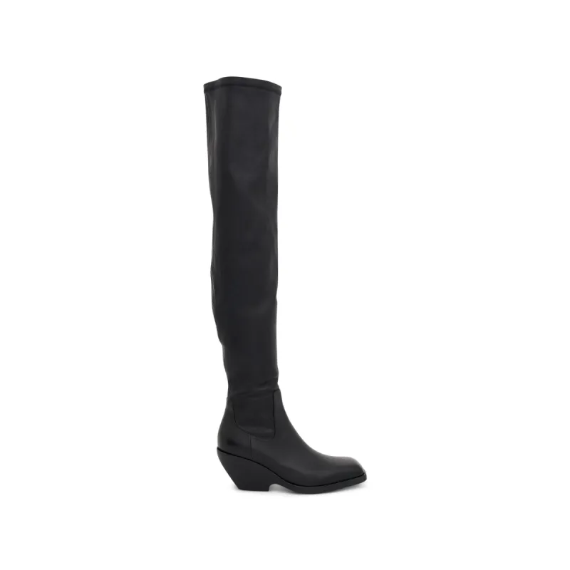 Hooper Over The Knee Boot in Black sold by MARAIS