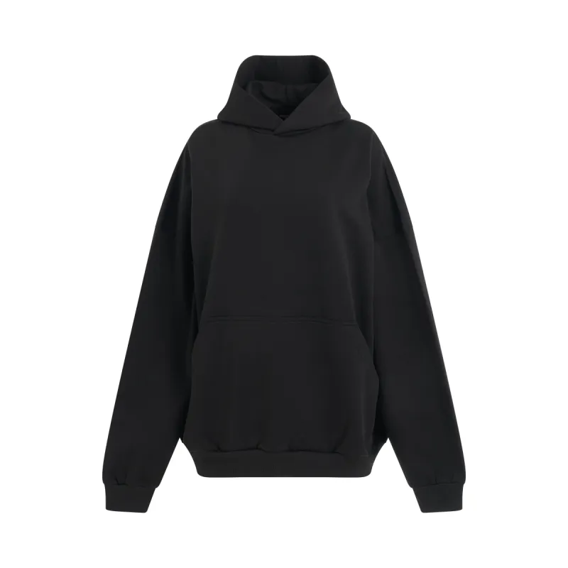 BB Paris Strass Oversized Hoodie in Washed Black made by Balenciaga