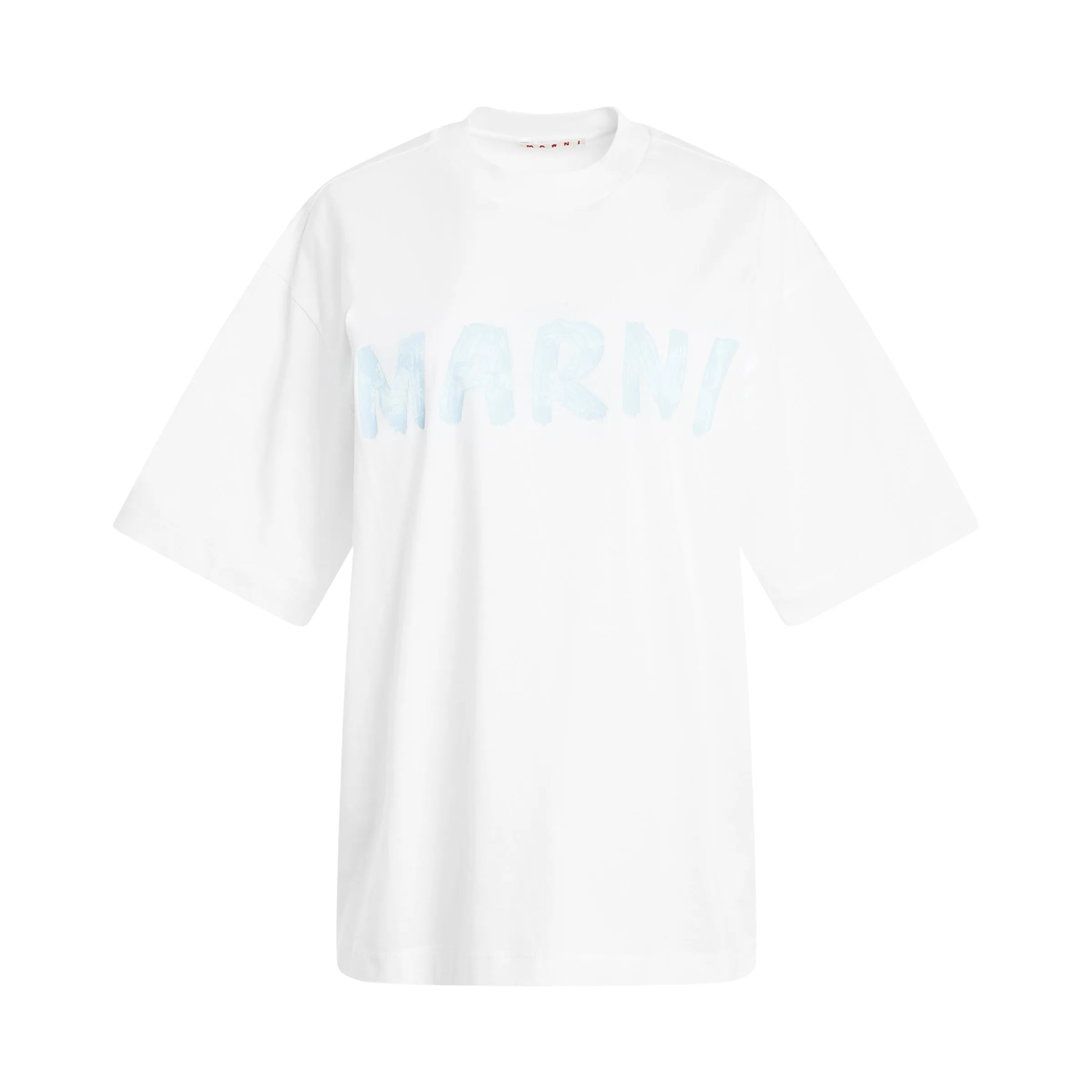 Big Logo Boxy T-Shirt in White sold by MARAIS