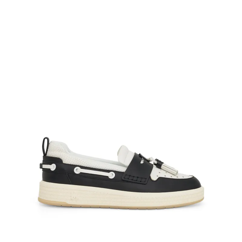 MA Tassle Hybrid Loafer in Black sold by MARAIS
