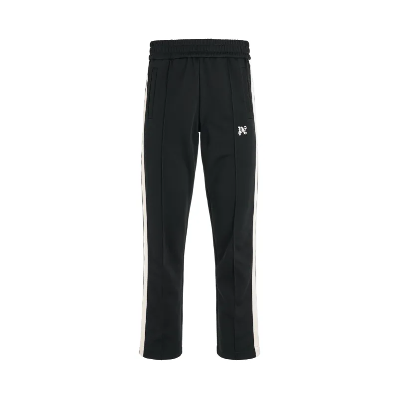 Monogram Track Pants in Black/Off White sold by MARAIS