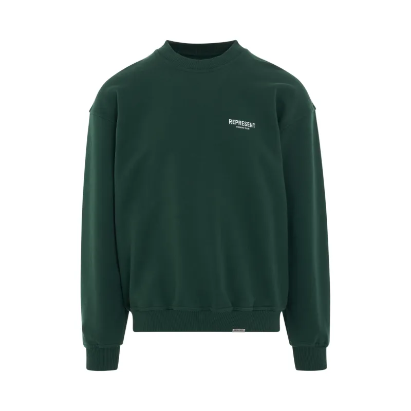 Represent Owners Club Sweater in Racing Green sold by MARAIS