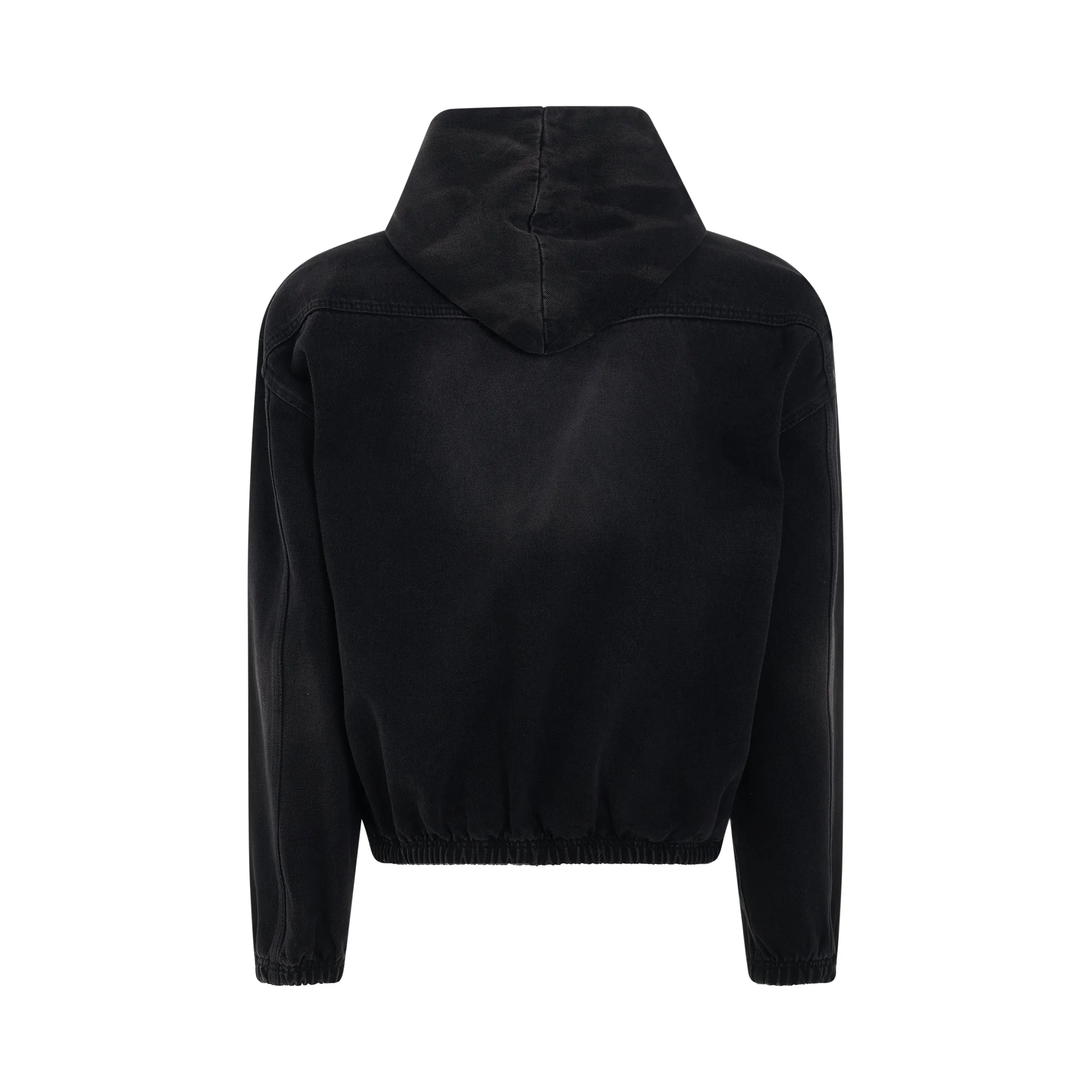 Washed Western Embroidered Hoodie in Black sold by MARAIS product image thumbnail 4