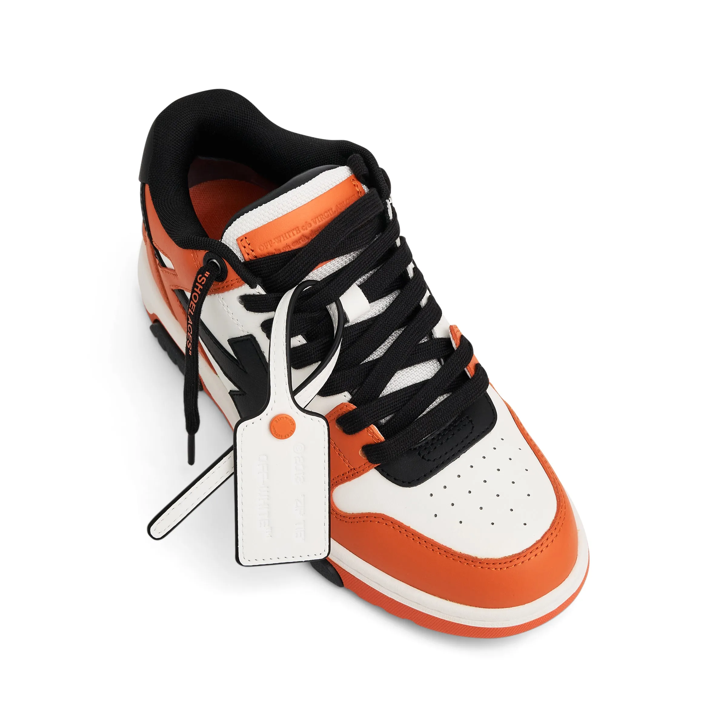 Out of Office Calf Leather Sneaker In Colour Orange/Black sold by MARAIS product image thumbnail 4
