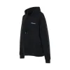 Embroidered Flower Arrow Regular Fit Hoodie in Black sold by MARAIS