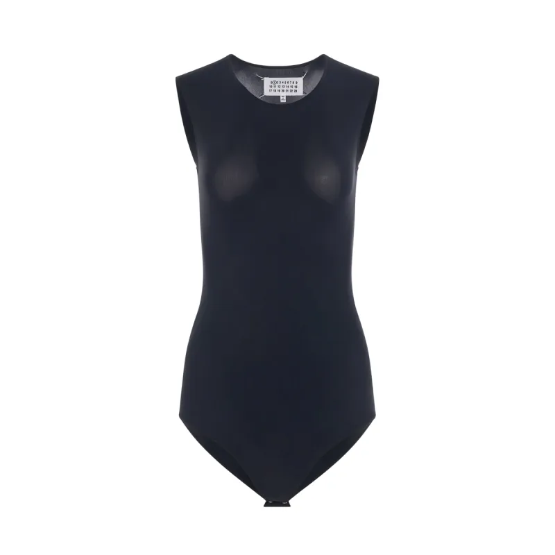 Sleeveless Bodysuit in Black sold by MARAIS