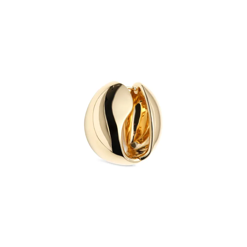 Logo Earring in Gold sold by MARAIS