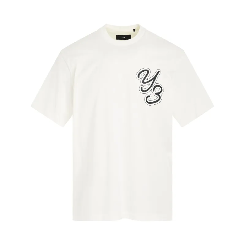 Y-3 Graphic Logo T-Shirt in Off White made by Y-3
