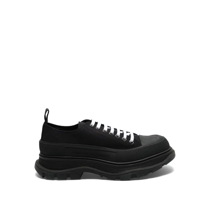 Tread Slick Canvas Lace-Up Shoes in Black sold by MARAIS
