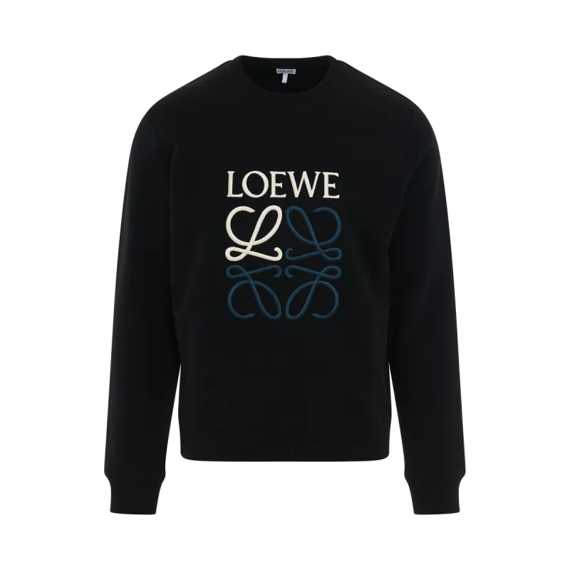 Anagram Sweatshirt in Black sold by MARAIS