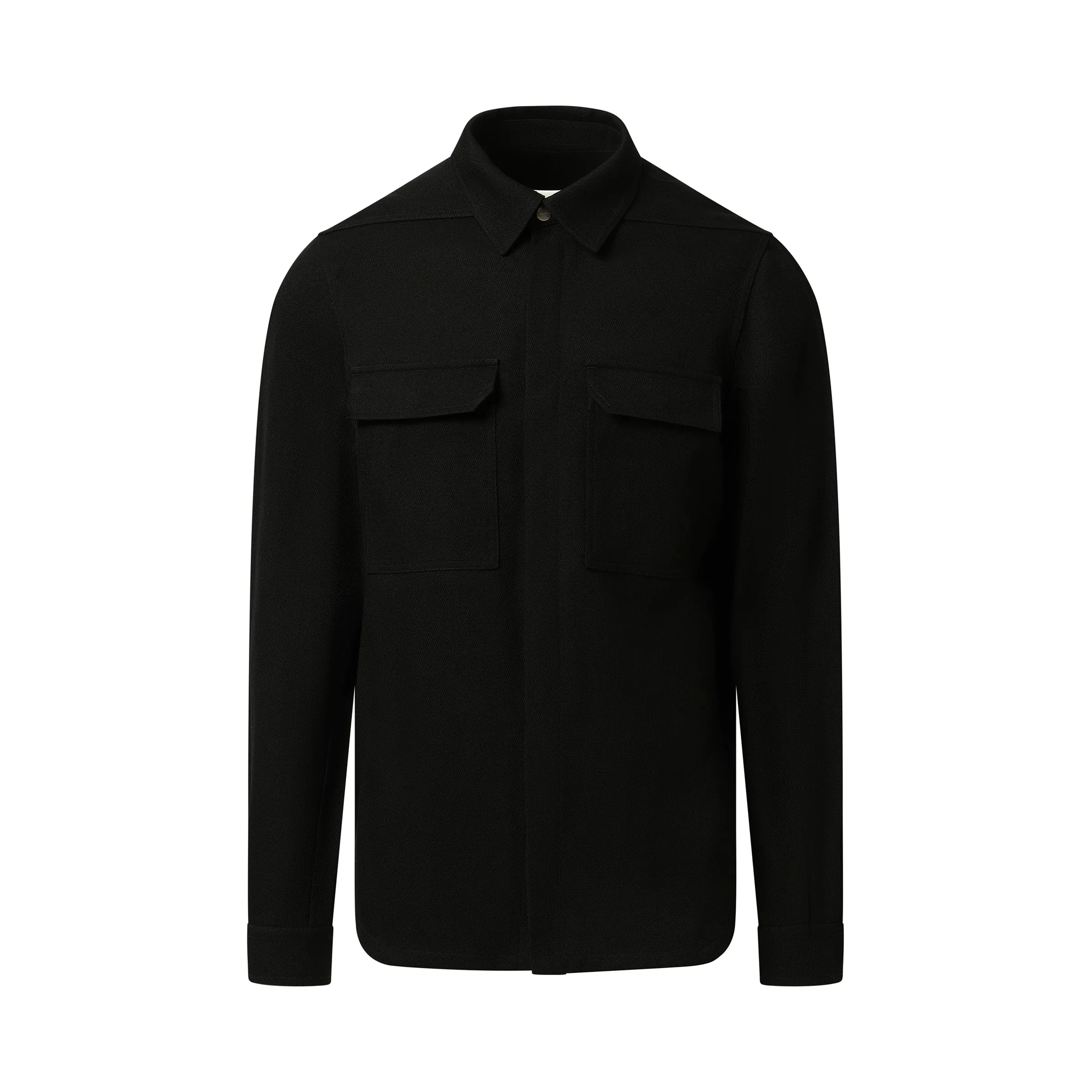 Wool Drill Outer Shirt in Black sold by MARAIS product image thumbnail 2