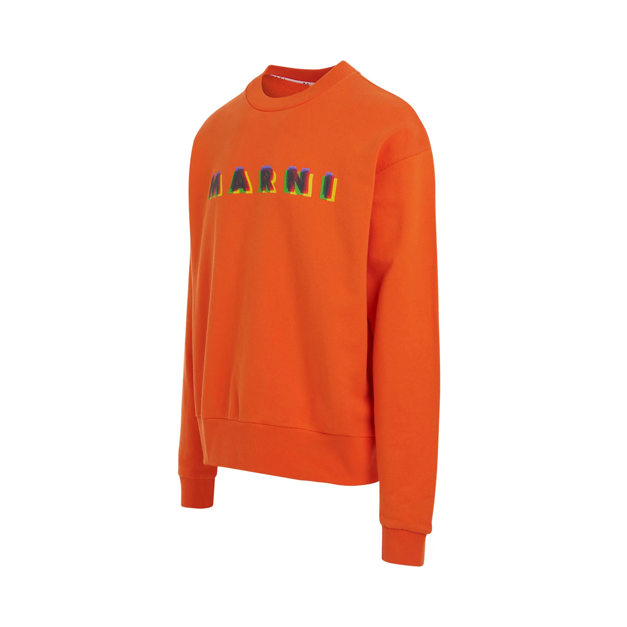 Logo Printed Crewneck Sweatshirt in Carrot sold by MARAIS product image thumbnail 2