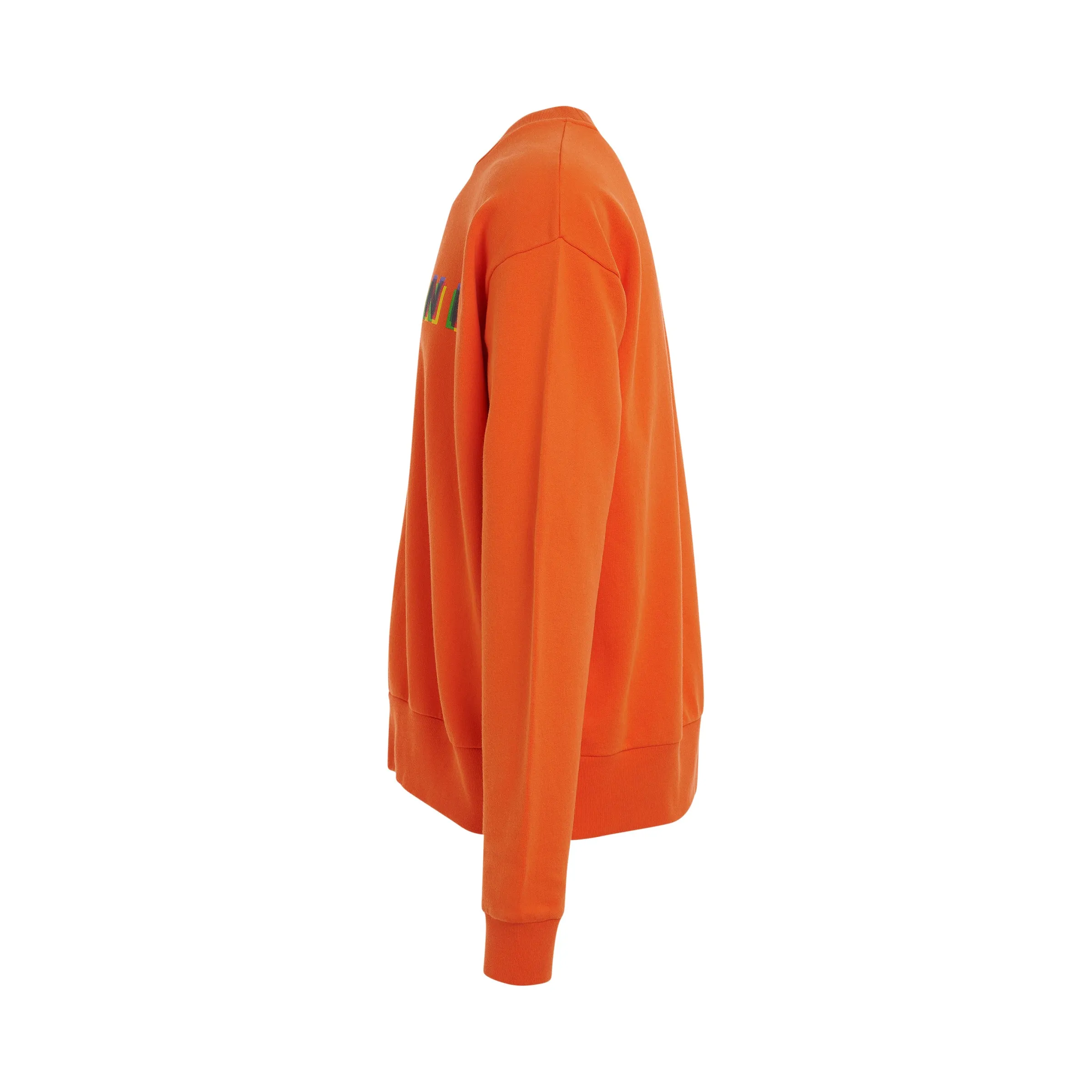 Logo Printed Crewneck Sweatshirt in Carrot sold by MARAIS product image thumbnail 3