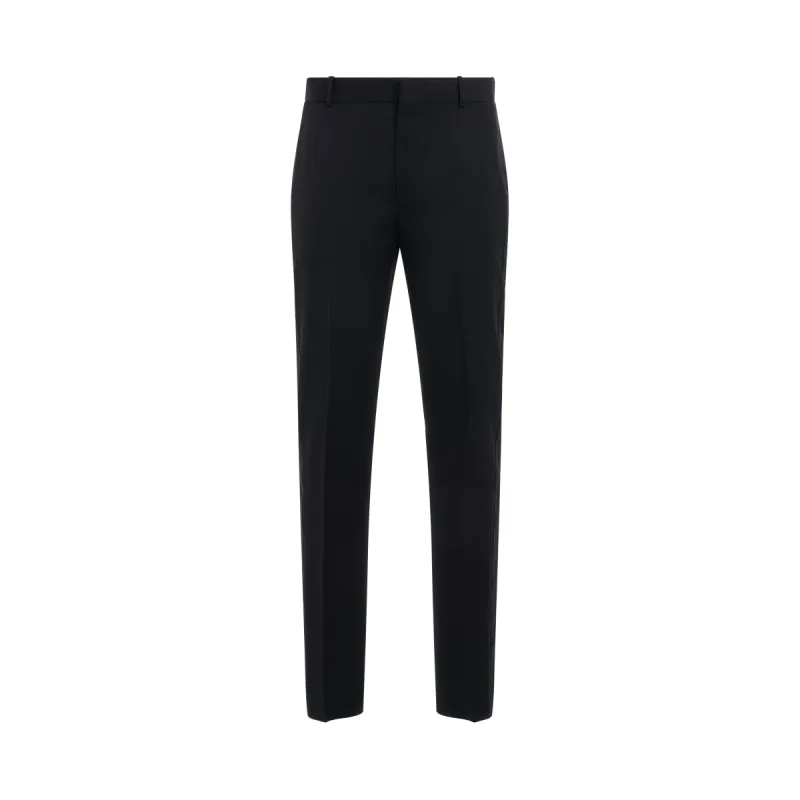 Evening Tuxedo Trousers in Black sold by MARAIS